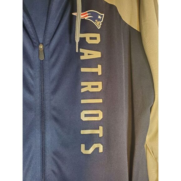 Fanatics Patriots Lightweight Full Zip  Hooded Hoodie Jacket Size 3X WT01 - Picture 2 of 5